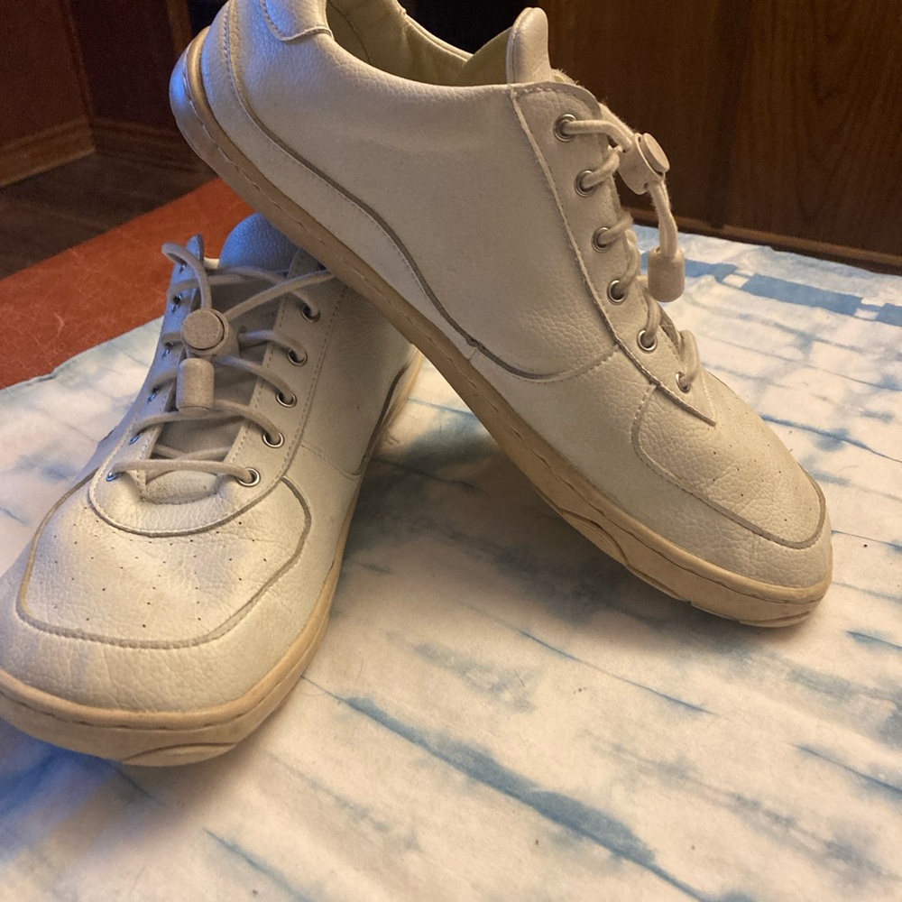PaperKranes Barefoot Womens White Leather Shoes - Picture 2 of 6